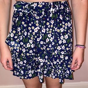 Ruffley Floral Skirt